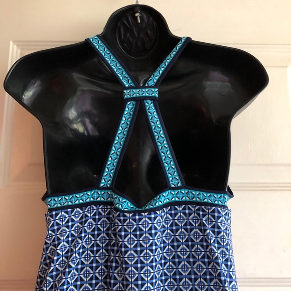 Max Studio Blue Geometric Shape Dress Small - Picture 4 of 9